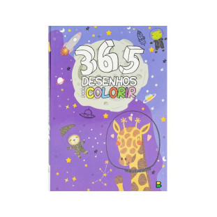 Livro Para Colorir 365 Desenhos Roxo Todolivro