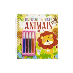 Livro Para Colorir Diversão Com Cores Animais Todolivro