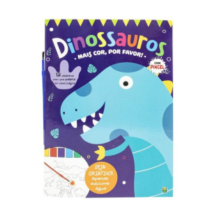 Livro Para Colorir Mais Cor, Por Favor! Dinossauros