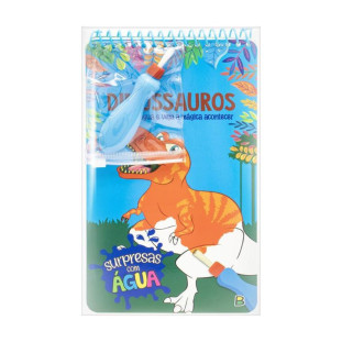 Livro Para Colorir Surpresas Com Água Dinossauros