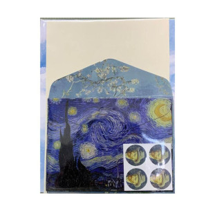 Papéis de Carta Kit com Envelopes Van Gogh La Palomita