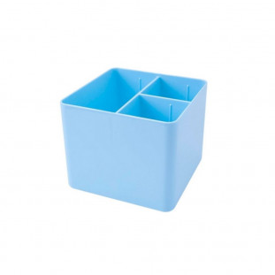 Porta Objetos Azul Pastel Com 3 Divisórias Dello