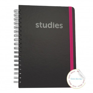 Caderno Studies Linhas Branca Pautado To Go 2.0 Pink