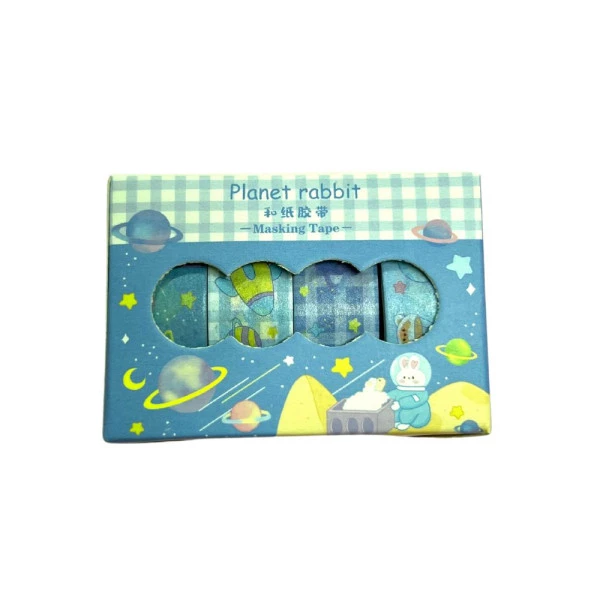 Washi Tape Planet Rabbit Azul