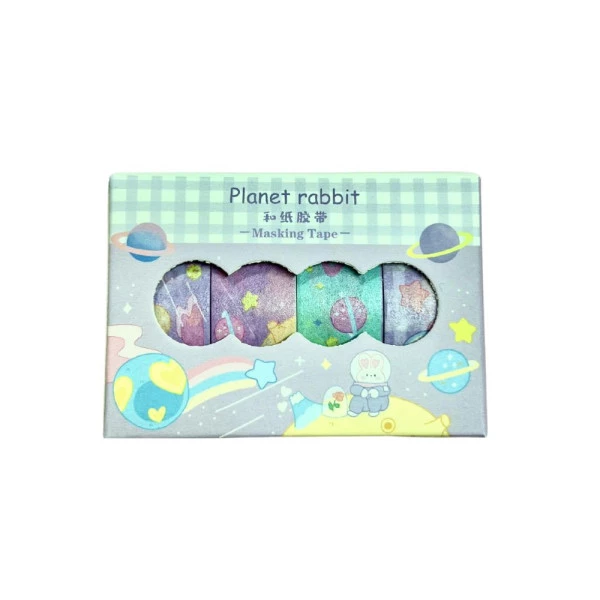 Washi Tape Planet Rabbit Lilás