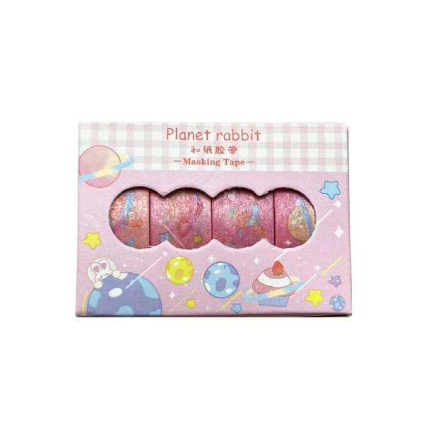 Washi Tape Planet Rabbit Rosa