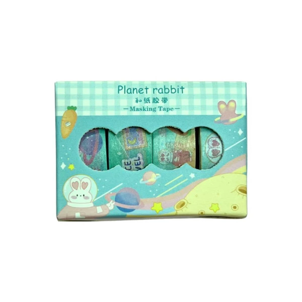 Washi Tape Planet Rabbit Verde