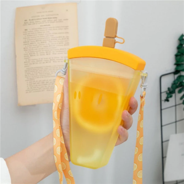 Garrafa De Água Picolé Laranja 320ml