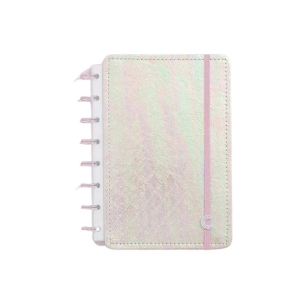 Caderno Inteligente A5 Rosa Holográfico