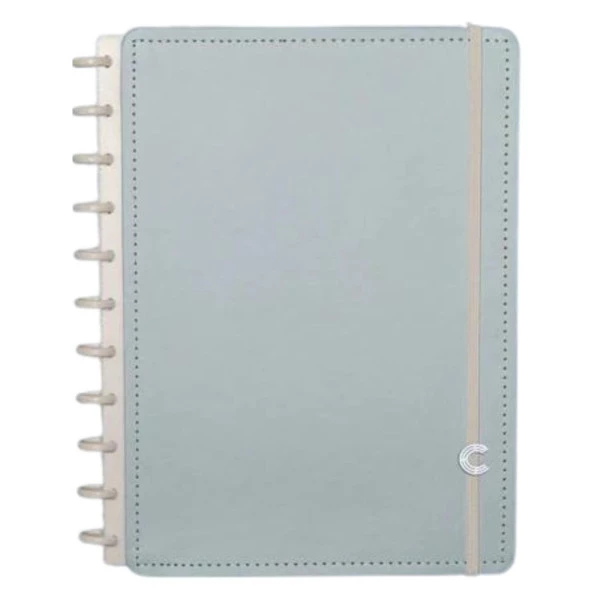 Caderno Inteligente Grande Azul Pastel