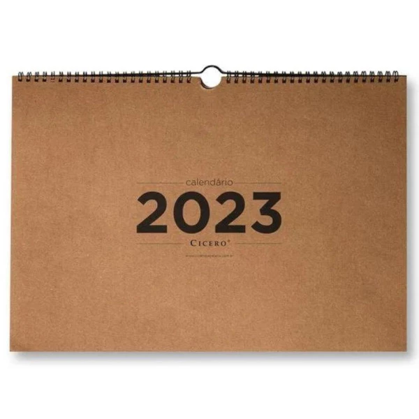 Calendário de Parede 2023 Kraft Cicero