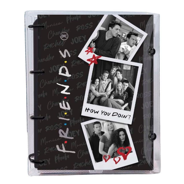Fichário Universitário Caderno Argolado Cristal Friends