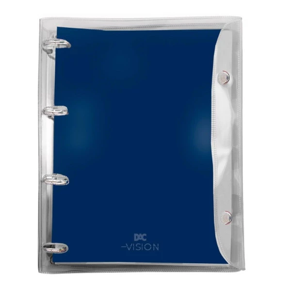 Fichário Universitário Caderno Argolado Azul Vision