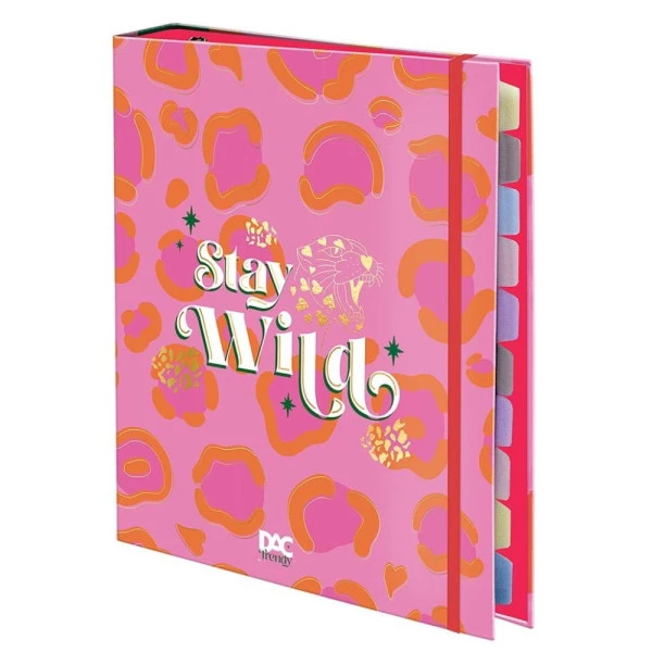 Fichário Universitário Caderno Argolado Trendy Stay Wild