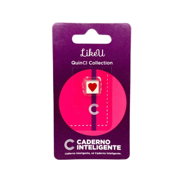 Acessório Caderno Inteligente Pingente LikeU QuinCI Love