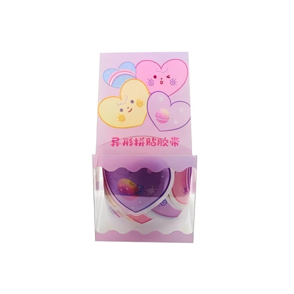 Adesivo Kawaii Em Rolo Washi Tape Coração