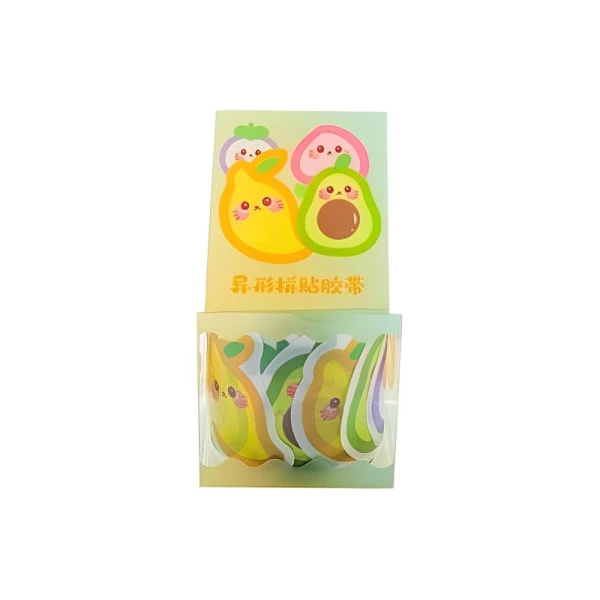 Adesivo Kawaii Em Rolo Washi Tape Frutas