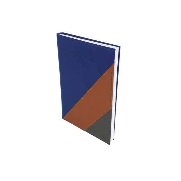 Agenda Diária 2024 DAC Azul & Marrom & Cinza Mini 102x139mm