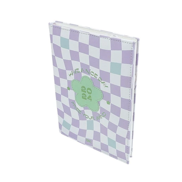 Agenda Diária 2024 DAC Quadriculado Verde 134x190mm