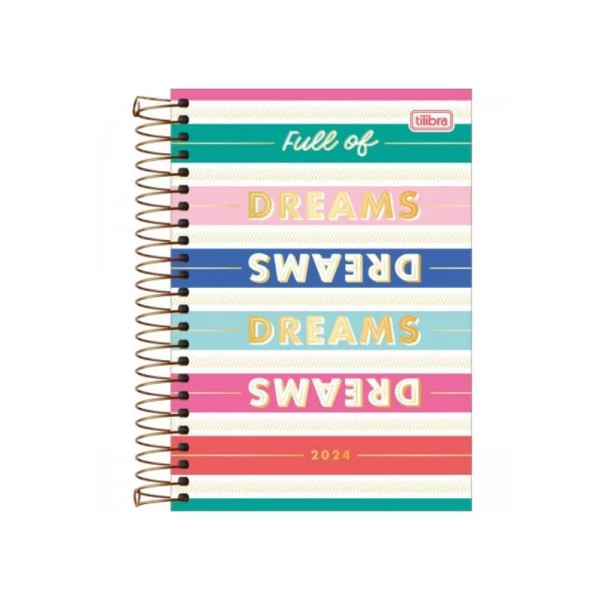 Agenda Diária 2024 Tilibra Be Nice Dreams 14x20cm