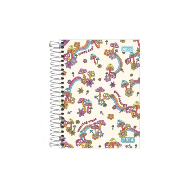Agenda Diária 2024 Tilibra D+ Feminino Vibes 117x164mm