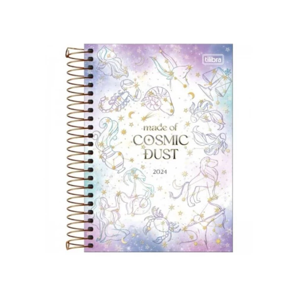 Agenda Diária 2024 Tilibra Magic Cosmic 14x20cm