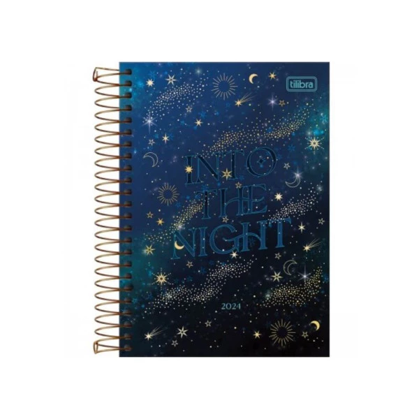 Agenda Diária 2024 Tilibra Magic Night 14x20cm