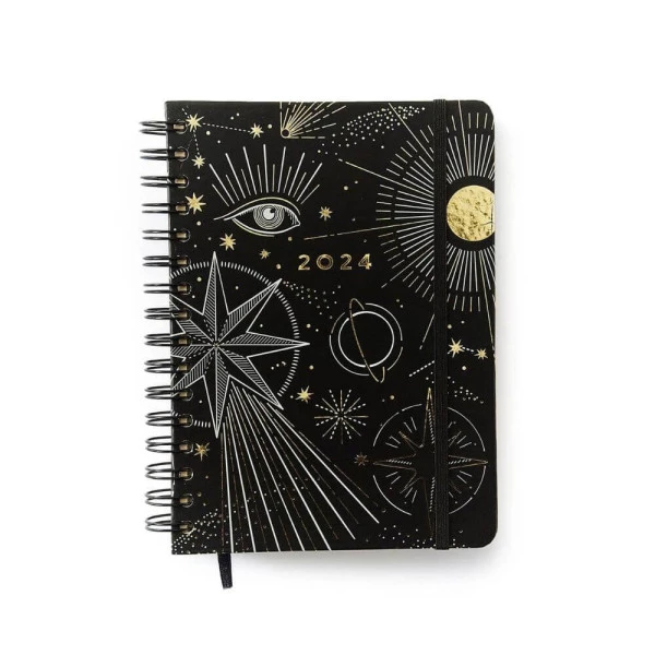Agenda Planner 2024 Cicero Diário Wire-o Astral Espaço Tempo A5