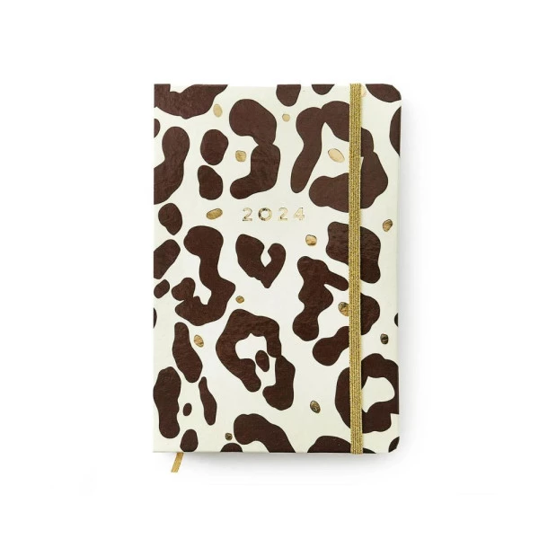 Agenda Planner 2024 Cicero Melissa Diário Onça 14x21cm
