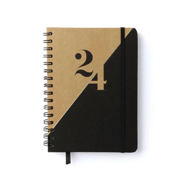 Agenda Planner 2024 Cicero Wire-o Kraft Vinte e Quatro A5