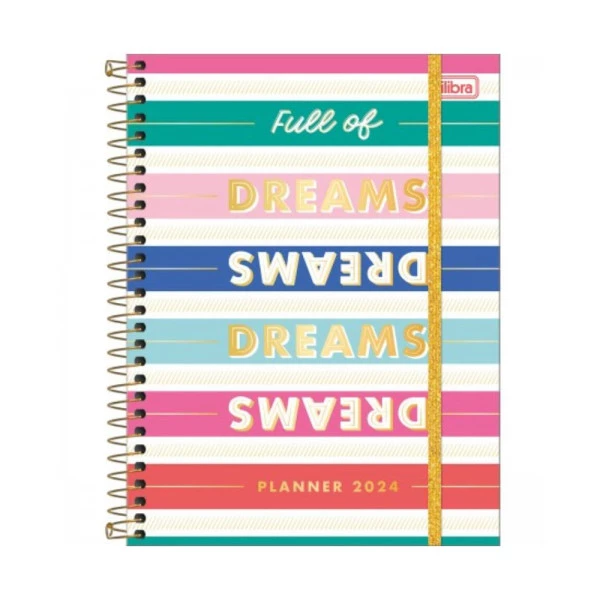 Agenda Planner 2024 Tilibra Be Nice Dreams 177x240mm