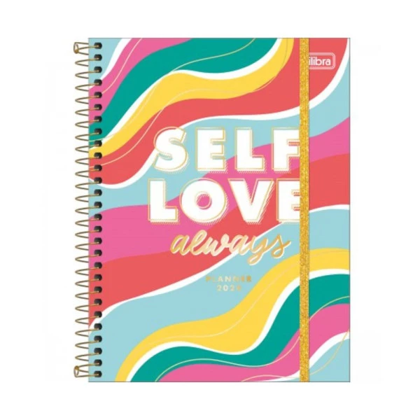 Agenda Planner 2024 Tilibra Be Nice Self Love 177x240mm