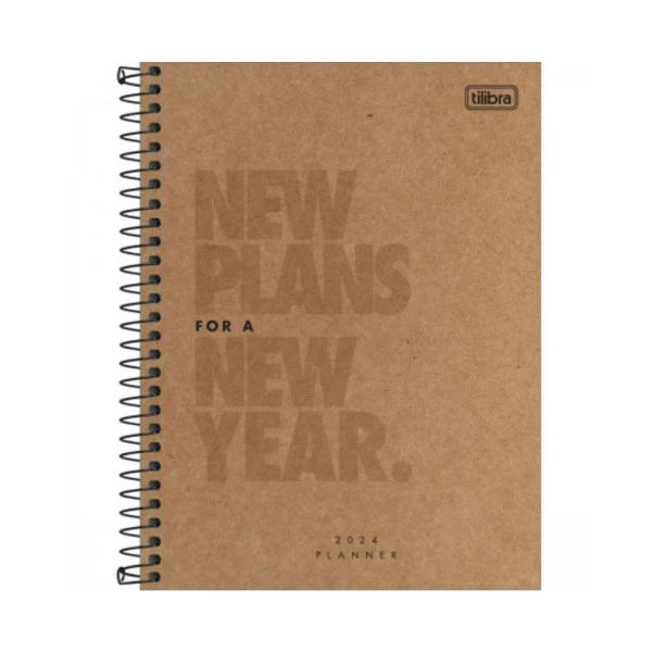 Agenda Planner 2024 Tilibra Kraftwork New Plans 177x240mm