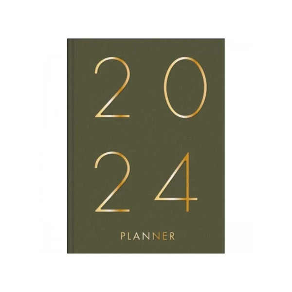 Agenda Planner 2024 Tilibra Lume Verde 135x192mm