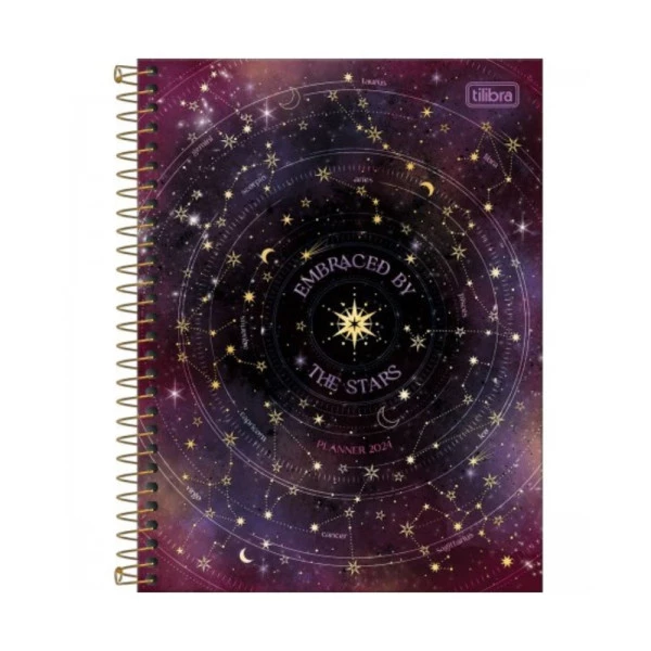 Agenda Planner 2024 Tilibra Magic The Stars 177x240mm