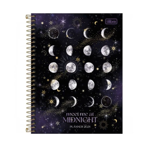 Agenda Planner 2024 Tilibra Magic Midnight 177x240mm