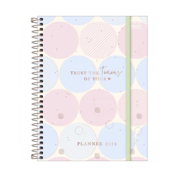 Agenda Planner 2024 Tilibra Soho Circulos 177x240mm