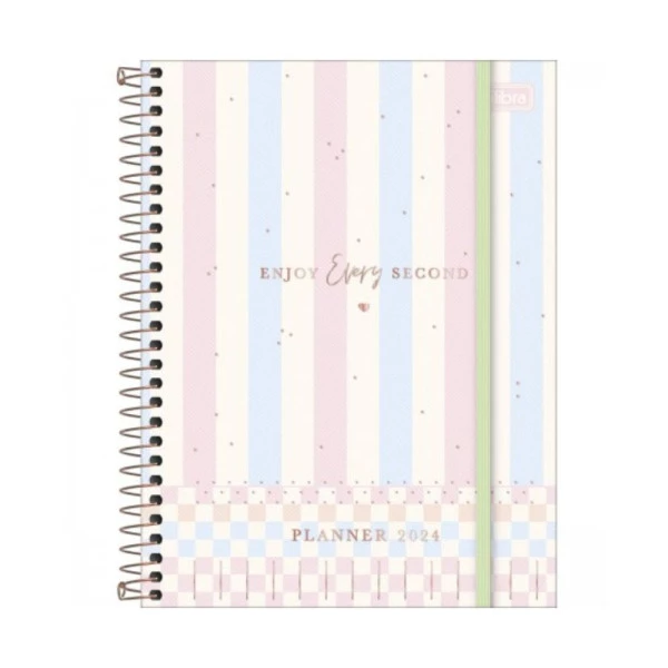 Agenda Planner 2024 Tilibra Soho Listras 177x240mm