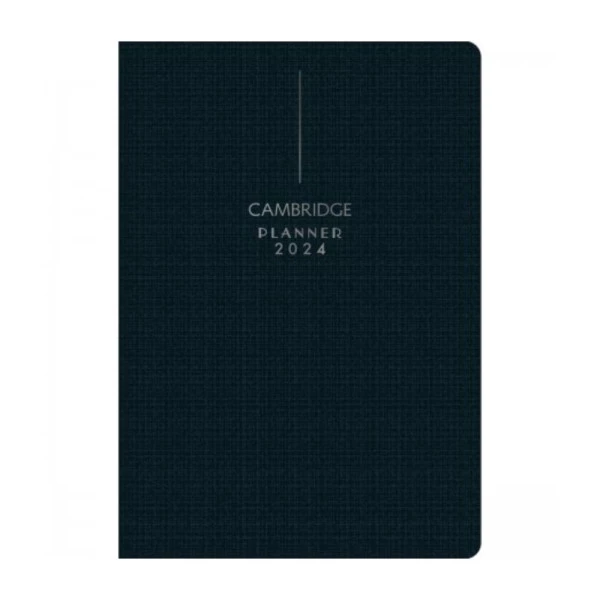 Agenda Planner Mensal 2024 Grampeado Tilibra Cambridge Preto
