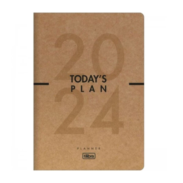 Agenda Planner Mensal 2024 Grampeado Tilibra Kraftwork Today's Plan