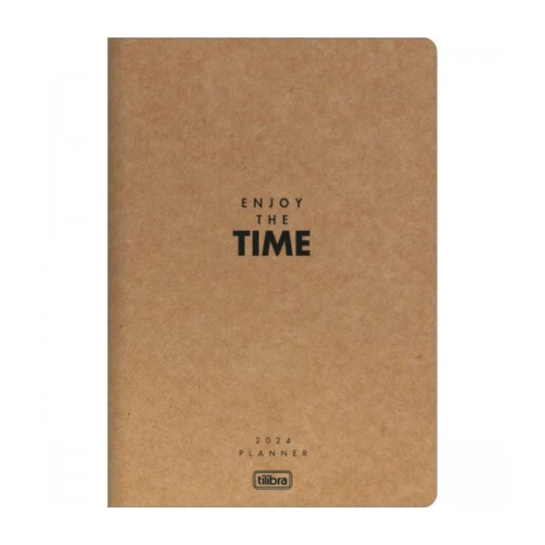 Agenda Planner Mensal 2024 Grampeado Tilibra Kraftwork Enjoy The Time