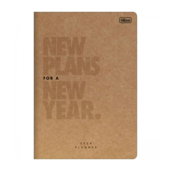 Agenda Planner Mensal 2024 Grampeado Tilibra Kraftwork New Plans