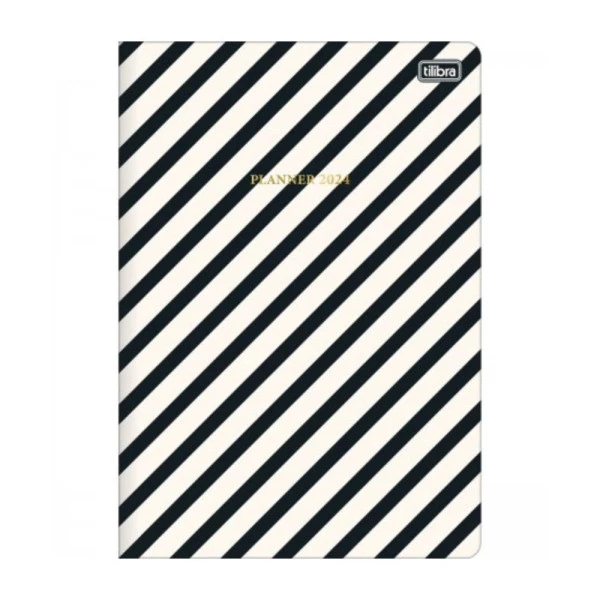 Agenda Planner Mensal 2024 Grampeado Tilibra West Village Listras Diagonal