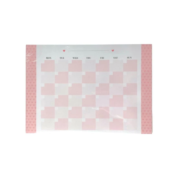 Planner Mensal A4 Bloco Organizador Pink Stone ótima c/ 40 Folhas