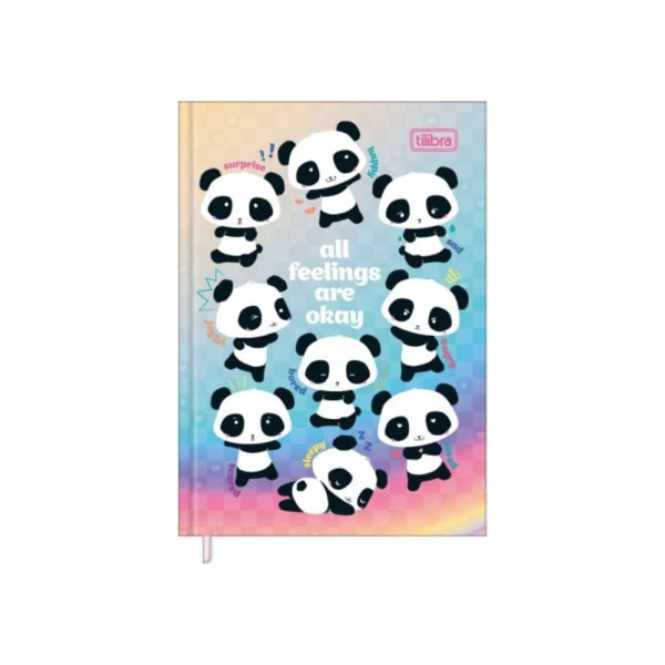 Agenda Diária 2025 Costurada Tilibra Petit Lovely Friend All Feelings 105mm x 148mm