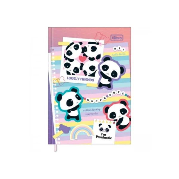 Agenda Diária 2025 Costurada Tilibra Petit Lovely Friend Collect Moments 105mm x 148mm