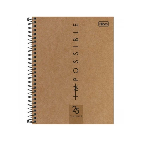 Agenda Planner 2025 Espiral Tilibra Kraftwork Impossible 117mm x 240mm