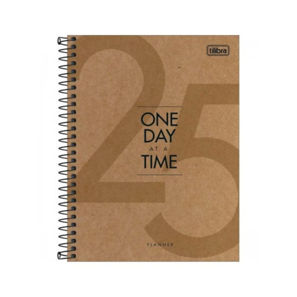Agenda Planner 2025 Espiral Tilibra Kraftwork One Day 117mm x 240mm