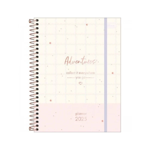 Agenda Planner 2025 Espiral Tilibra Soho Linhas 177mm x 240mm