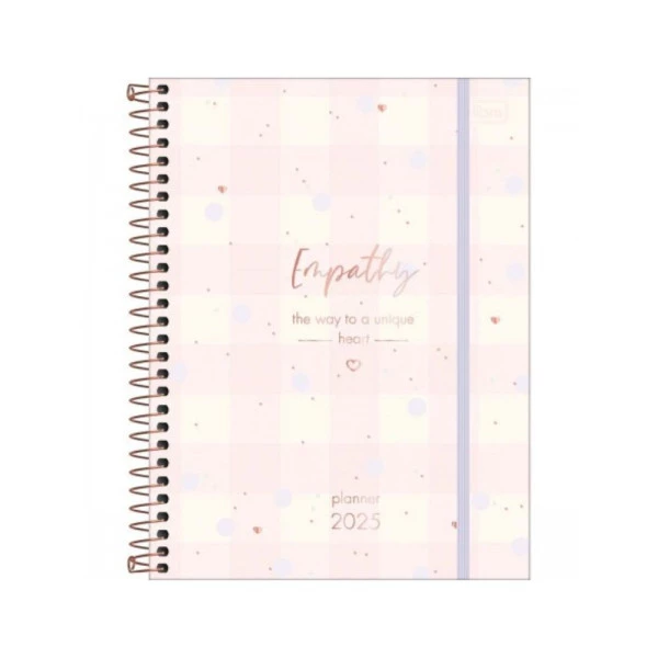 Agenda Planner 2025 Espiral Tilibra Soho Xadrez 177mm x 240mm